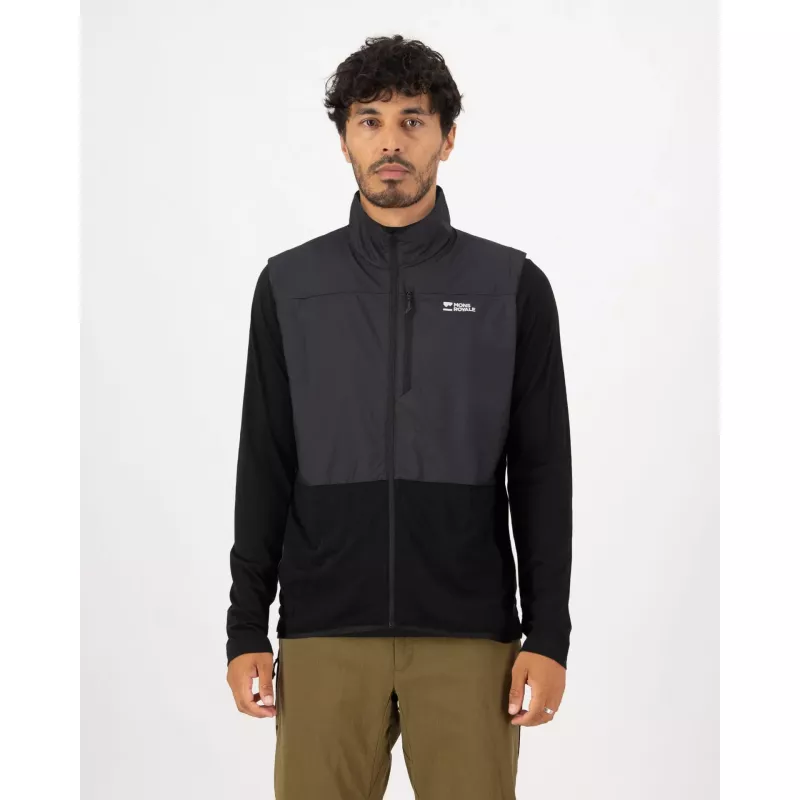 Mons Royale Diversion Merino Wind Vest Mens Black