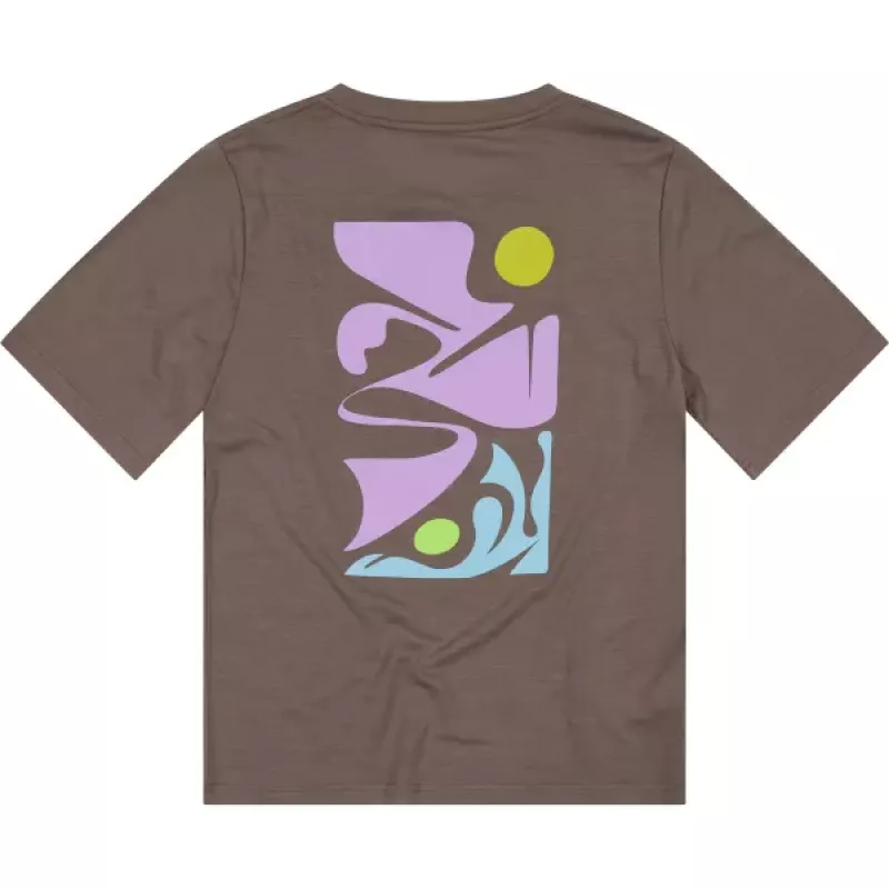 Mons Royale Icon Merino T-shirt Womens Walnut