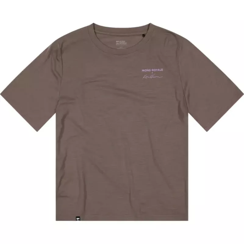 Mons Royale Icon Merino T-shirt Womens Walnut - Bilde 2