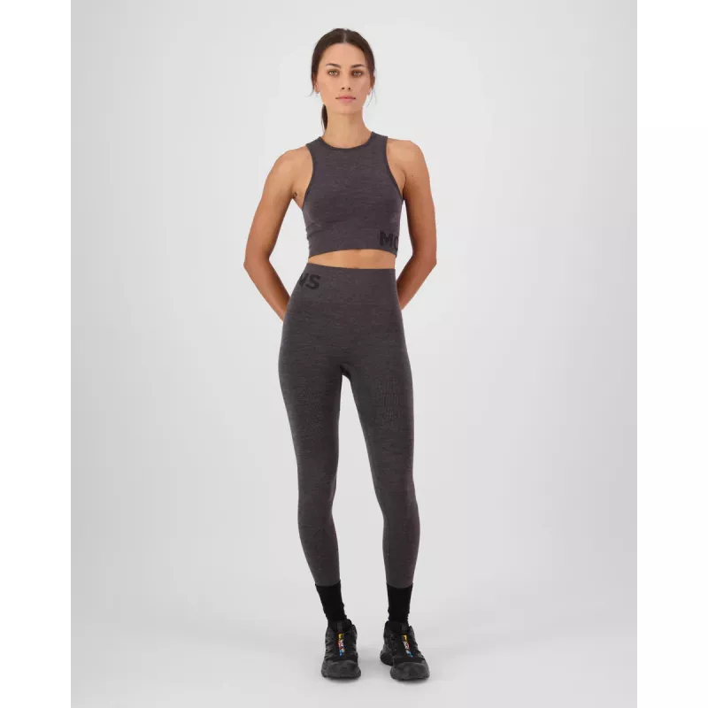 Mons Royale Solace Merino Seamless Leggings Forged Iron