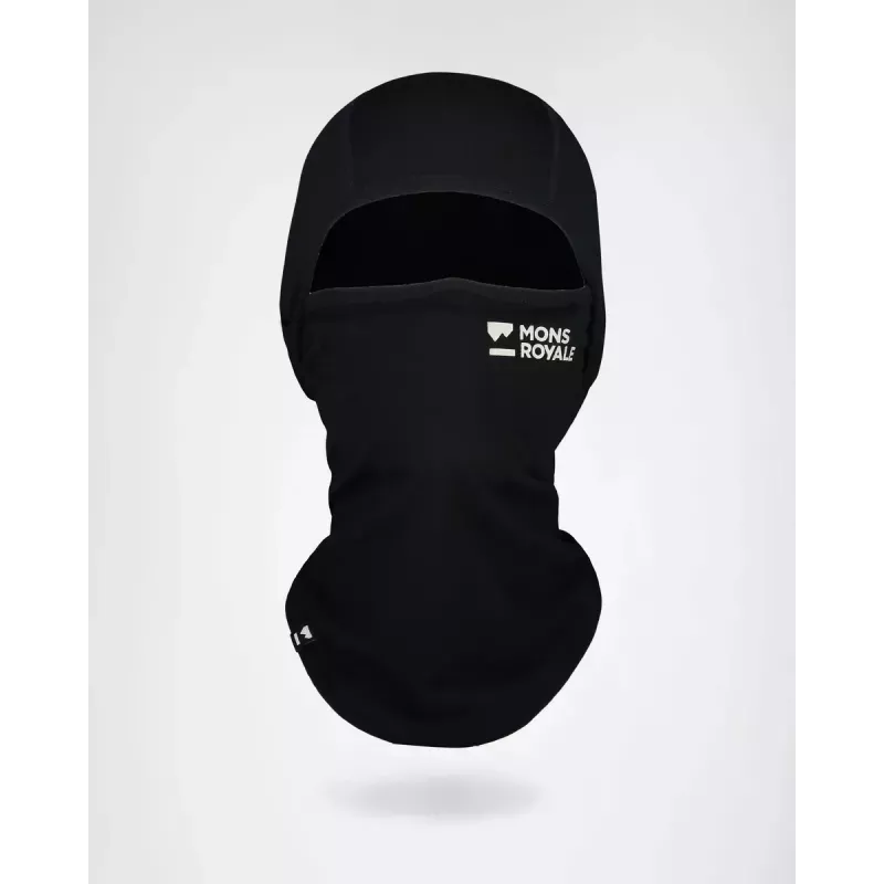 Mons Royale Unisex Santa Rosa Merino Flex 200 Balaclava Black