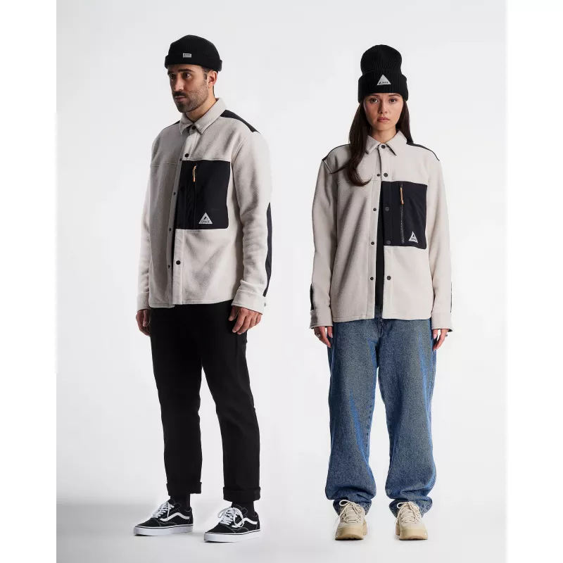 Orage All Gender Hunter Fleece Shirt Dark Birch