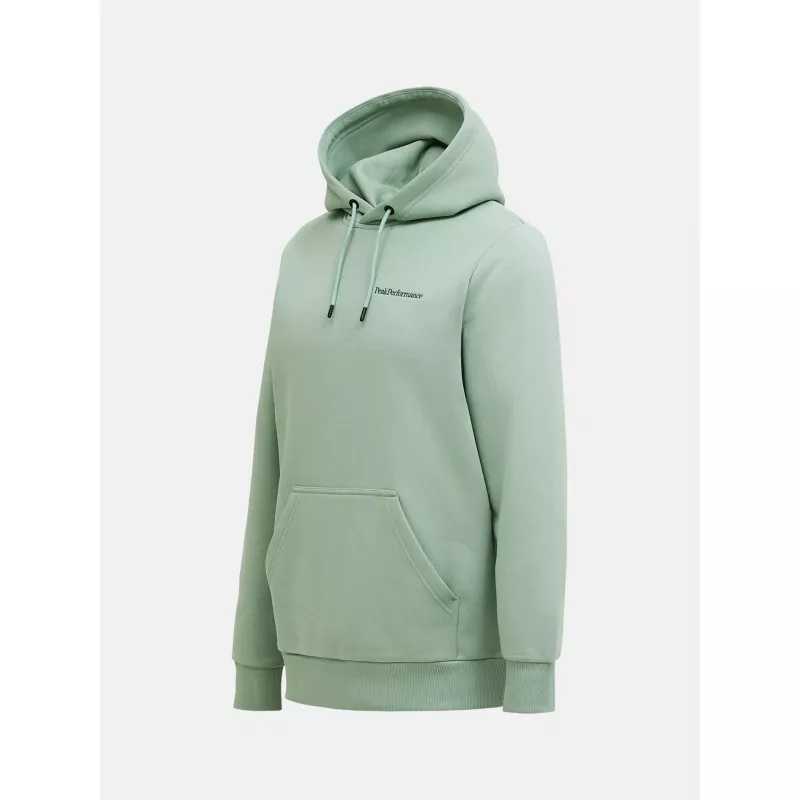 Peak Performance Mens Original Small Logo Hood Green Valley