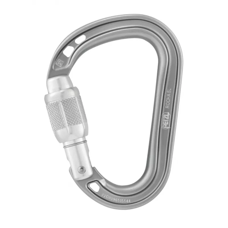 Petzl Rocha Screw-Lock Carabiner Gray