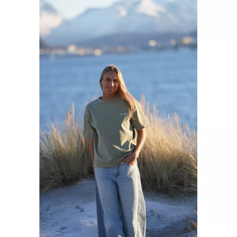 Pre Après Drop Point Tee Oil Green