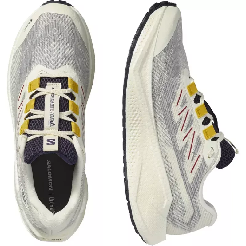 Salomon Aero Blaze 3 Gravel GTX Mens Vanilla Ice/Astral Aura/Lemon - Bilde 2