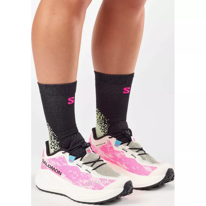 Salomon Aero Glide 4 Grvl Womens Vanilla Ice / Knockout Pink / Black - Bilde 6