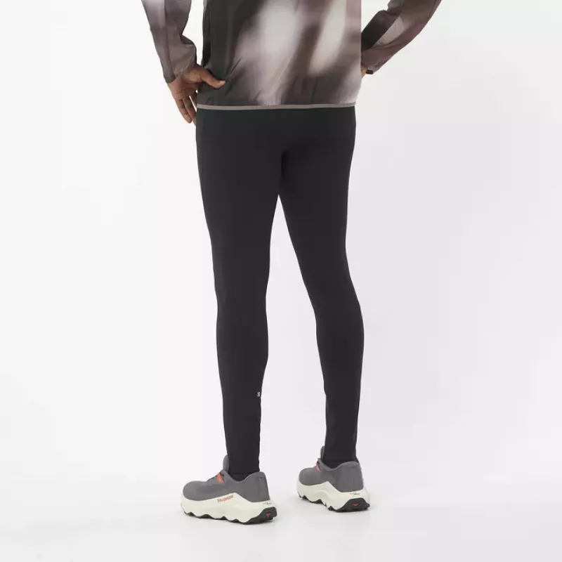 Salomon Shkout Core Warm Tights Mens Deep Black - Bilde 2
