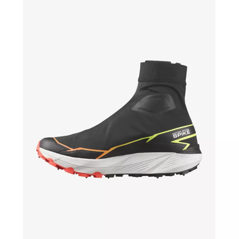 Salomon Winter Cross Spike Black/Neon Flame/Safety Yellow