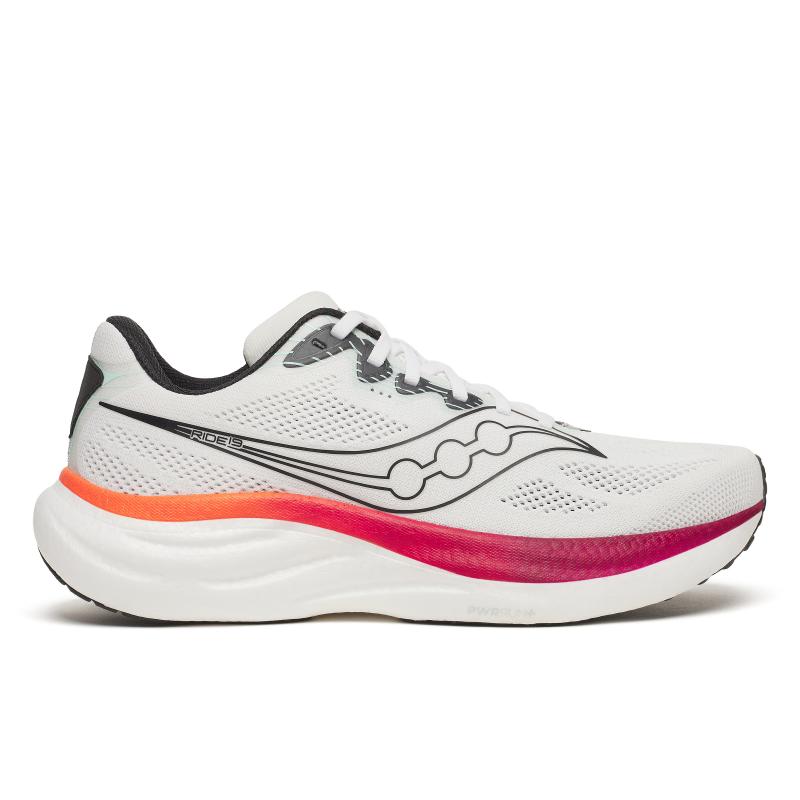 Saucony Saucony Ride 19 Mens White-Crimson S21055-172 Platou Sport Bergen 1