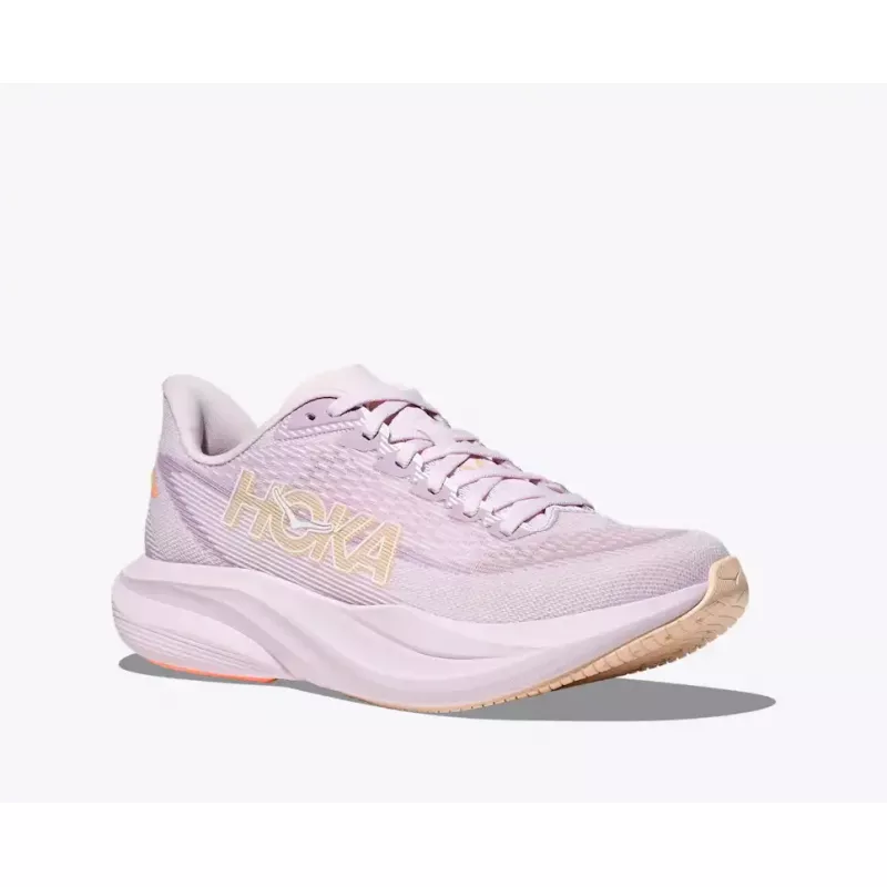 Hoka Mach 7 Womens Lilac Cream/Tangerine Glow