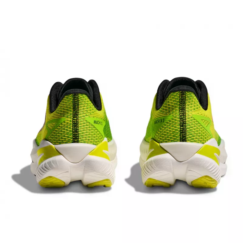 Hoka Mach X 3 Mens Neon Hoka Citrus/Neon Lime - Bilde 4
