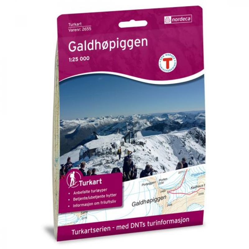 Nordeca Turkart Galdhøpiggen 1:25 000 2655 Platou Sport 1