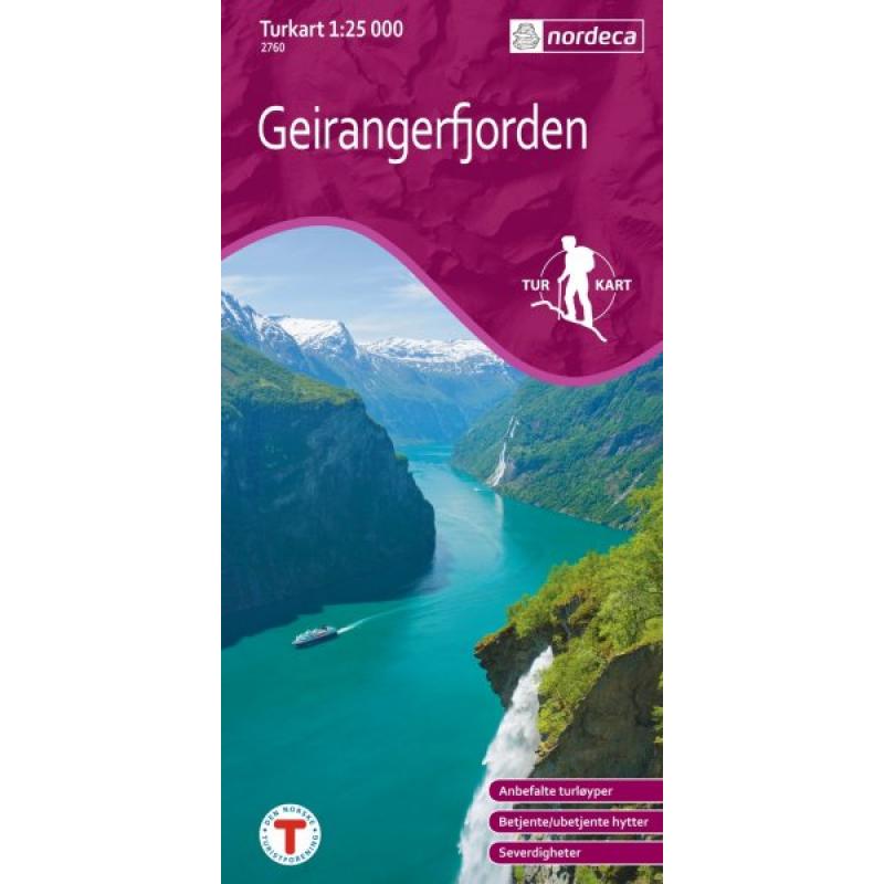 Nordeca Turkart Geirangerfjorden 1:25 000 2760 Platou Sport 1