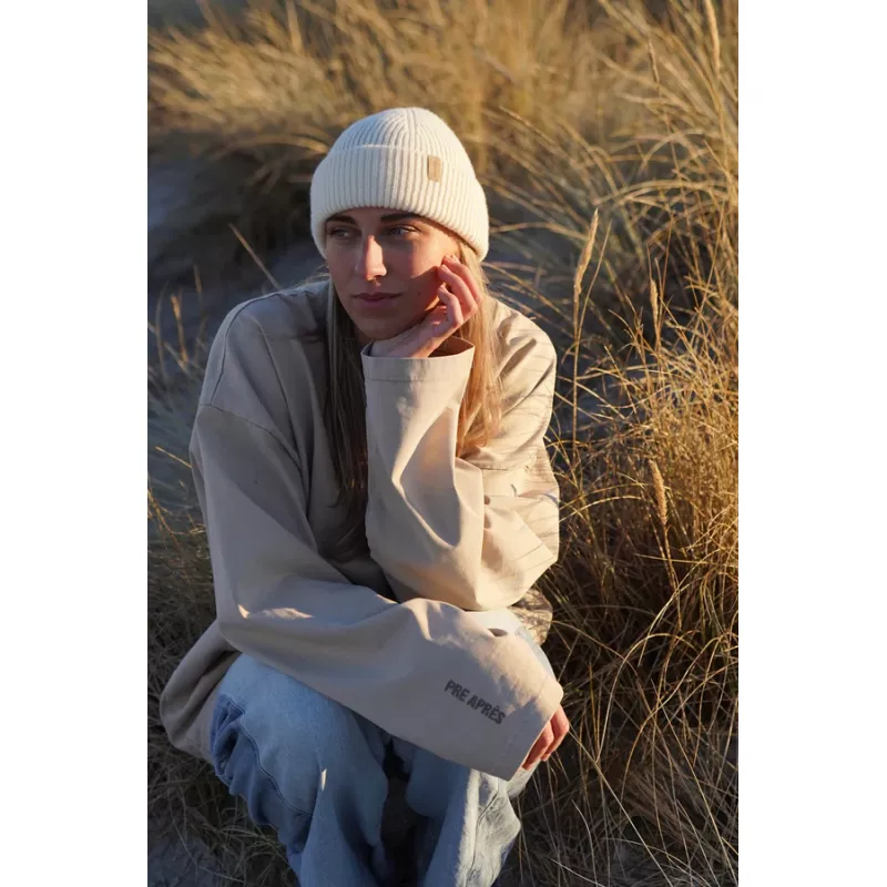 Pre Après Wool Beanie Cream White