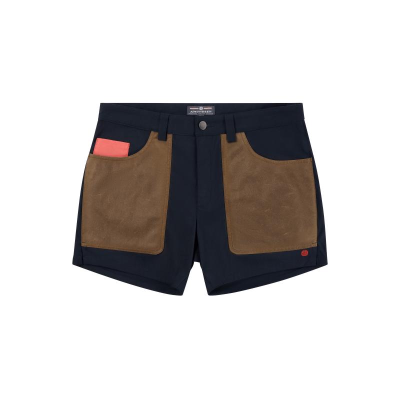 Amundsen 5incher Field Shorts Mens Faded Navy/Tan