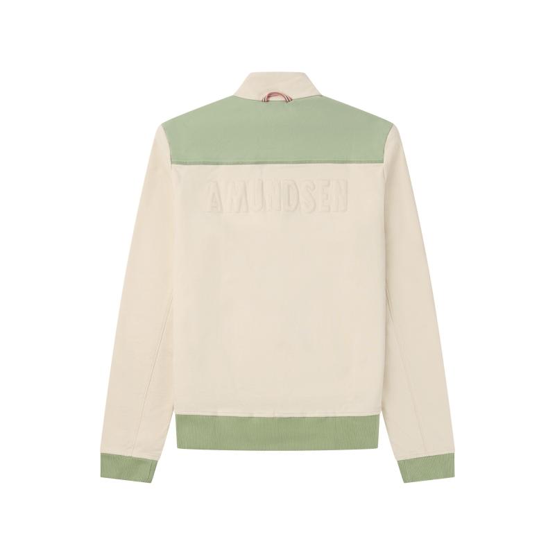 Amundsen Ditch-Hiker Track Jacket Mens Oatmeal/Faded Willow Green - Bilde 5