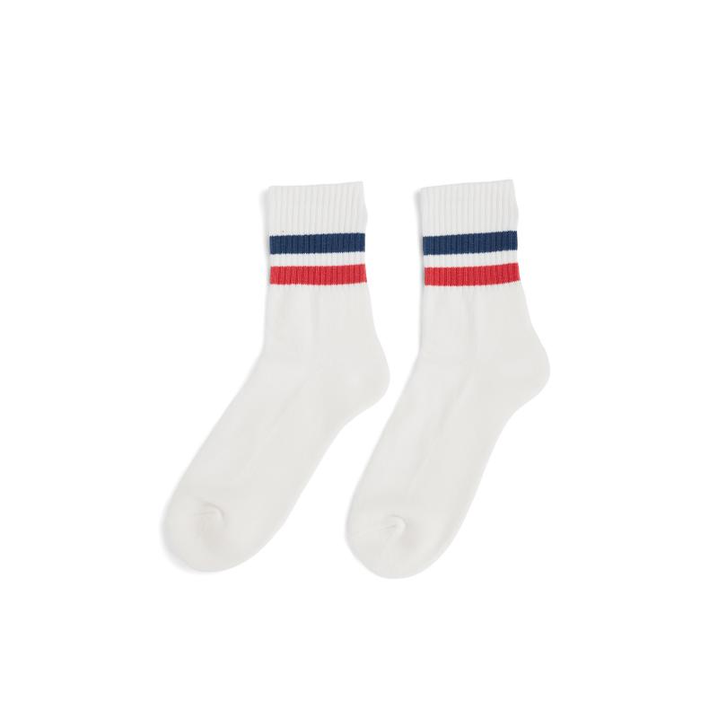Amundsen Oslo Quater Socks White/Red/Navy