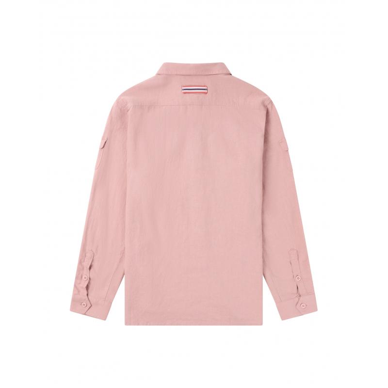 Amundsen Traveller's Linen Shirt Womens Faded Peony Pink - Bilde 3