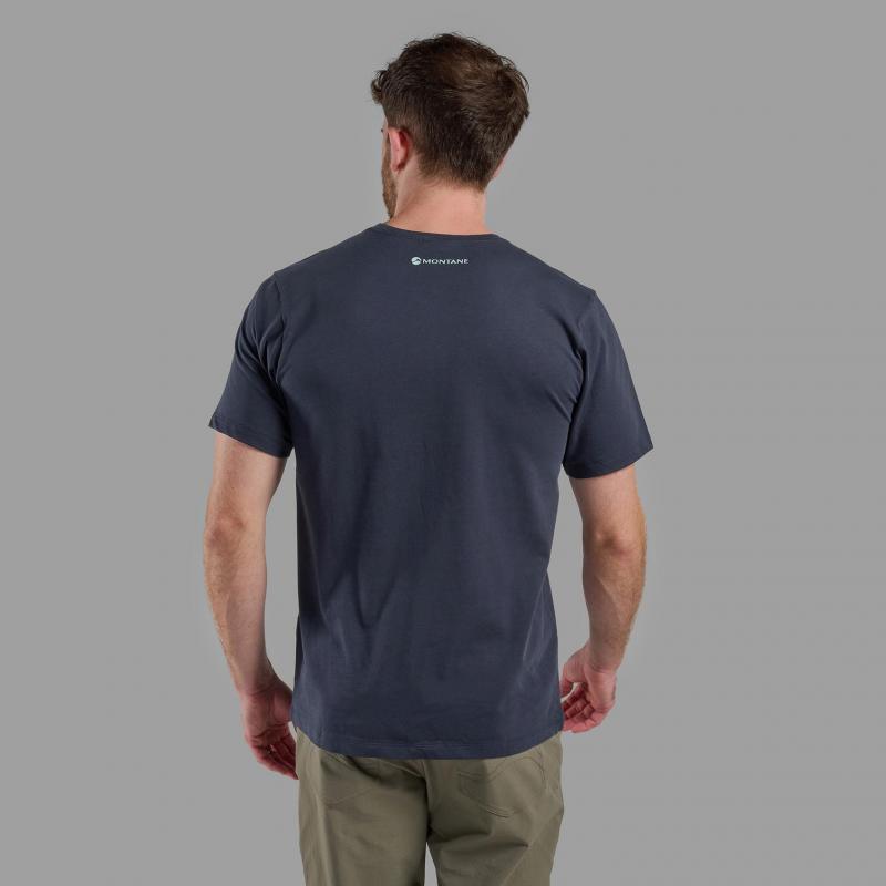 Montane Montane Mens Dual Mountain T Shirt Eclipse Blue MDMTS Platou Sport Bergen 3