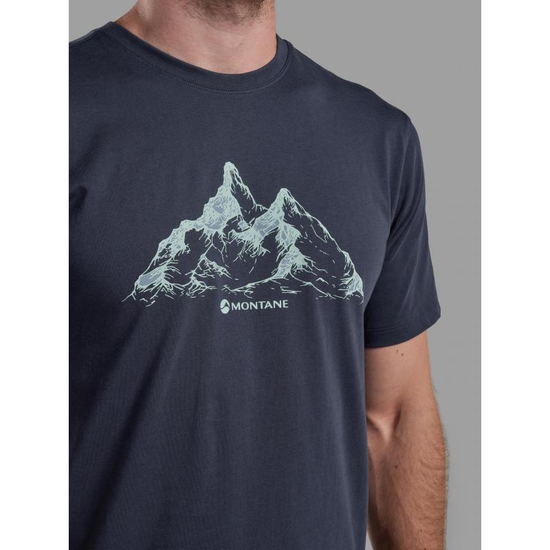 Montane Montane Mens Dual Mountain T Shirt Eclipse Blue MDMTS Platou Sport Bergen 4