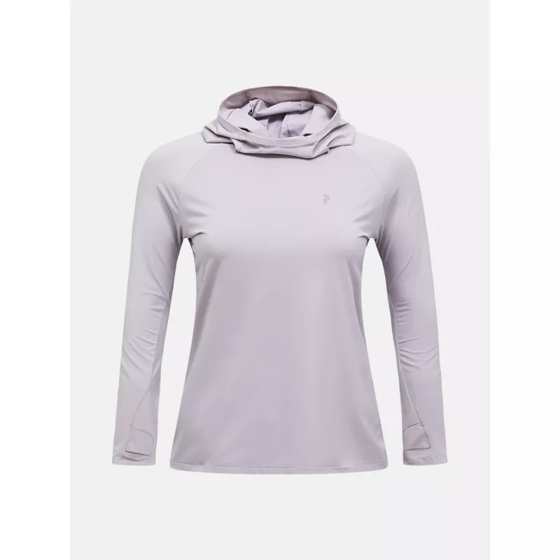 Peak Performance Womens Repel Upf Ls Tee Misty Lavender - Bilde 5