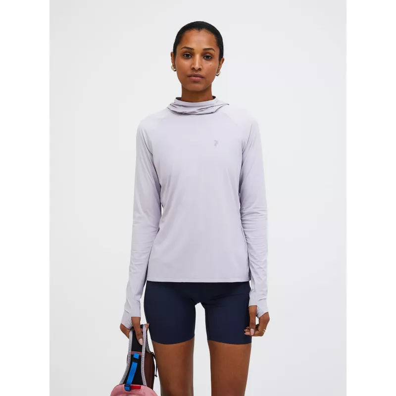Peak Performance Womens Repel Upf Ls Tee Misty Lavender - Bilde 8