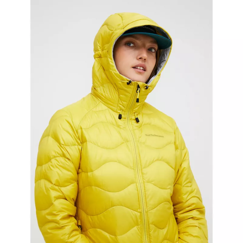 Peak Performance Womens Helium Down Hood Jacket Canary Lime