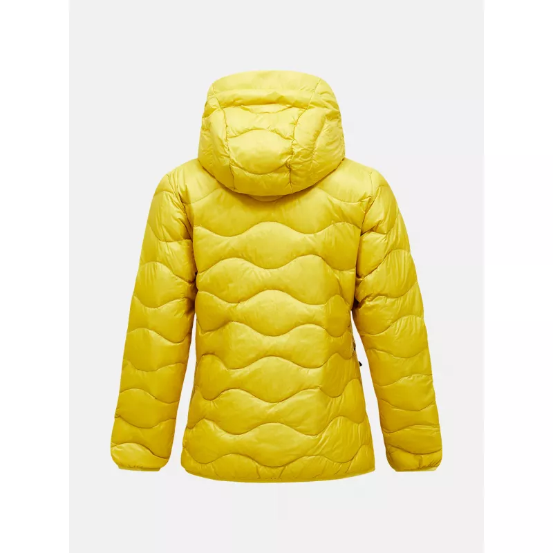 Peak Performance Womens Helium Down Hood Jacket Canary Lime - Bilde 2