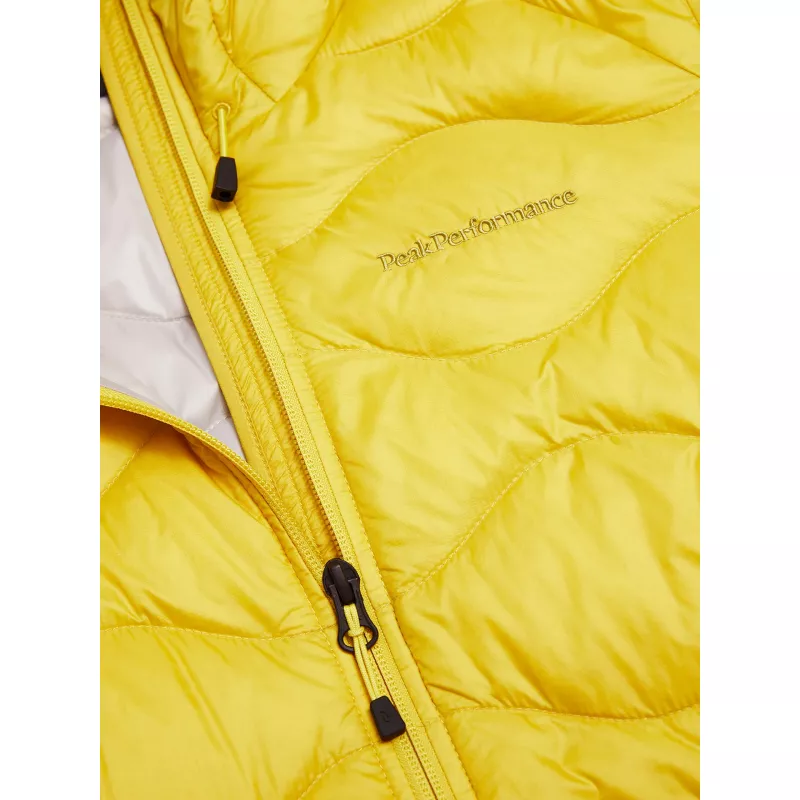 Peak Performance Womens Helium Down Hood Jacket Canary Lime - Bilde 3