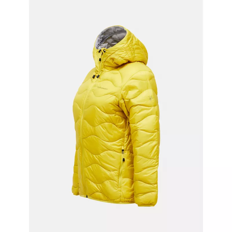Peak Performance Womens Helium Down Hood Jacket Canary Lime - Bilde 4