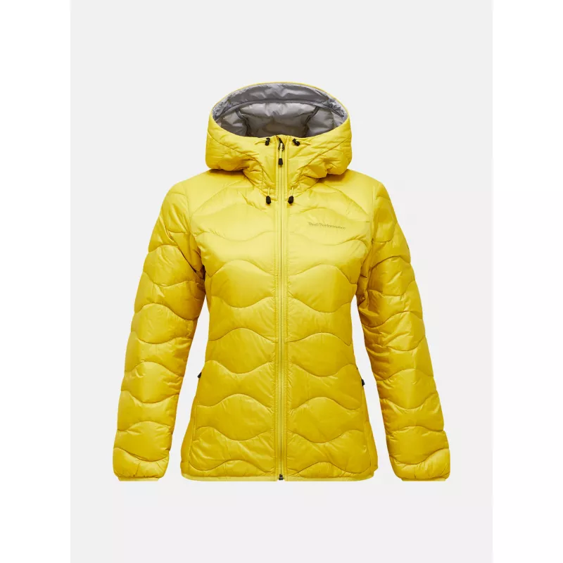 Peak Performance Womens Helium Down Hood Jacket Canary Lime - Bilde 5