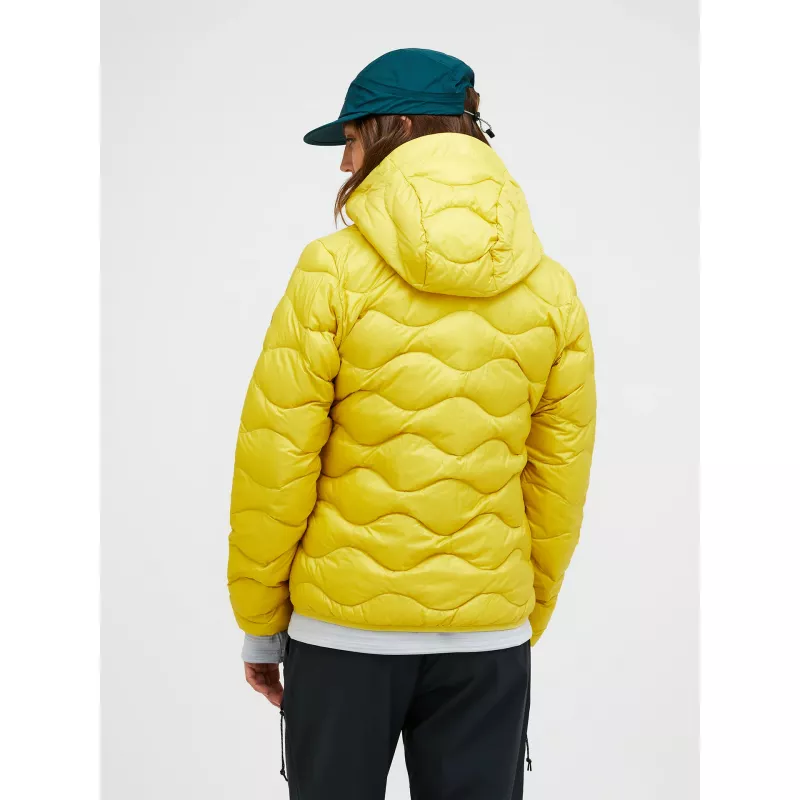 Peak Performance Womens Helium Down Hood Jacket Canary Lime - Bilde 7
