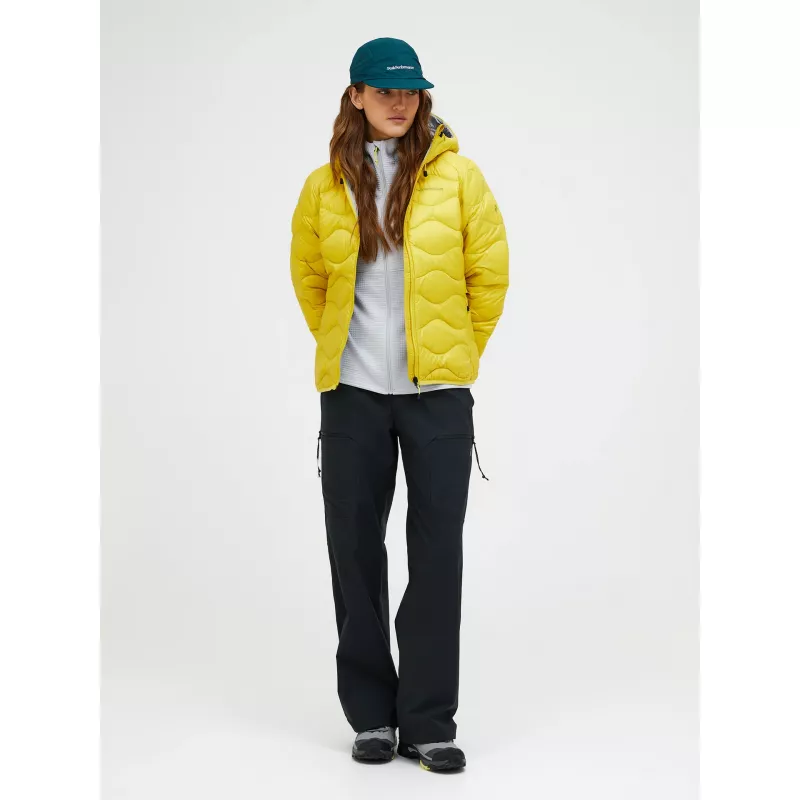 Peak Performance Womens Helium Down Hood Jacket Canary Lime - Bilde 8