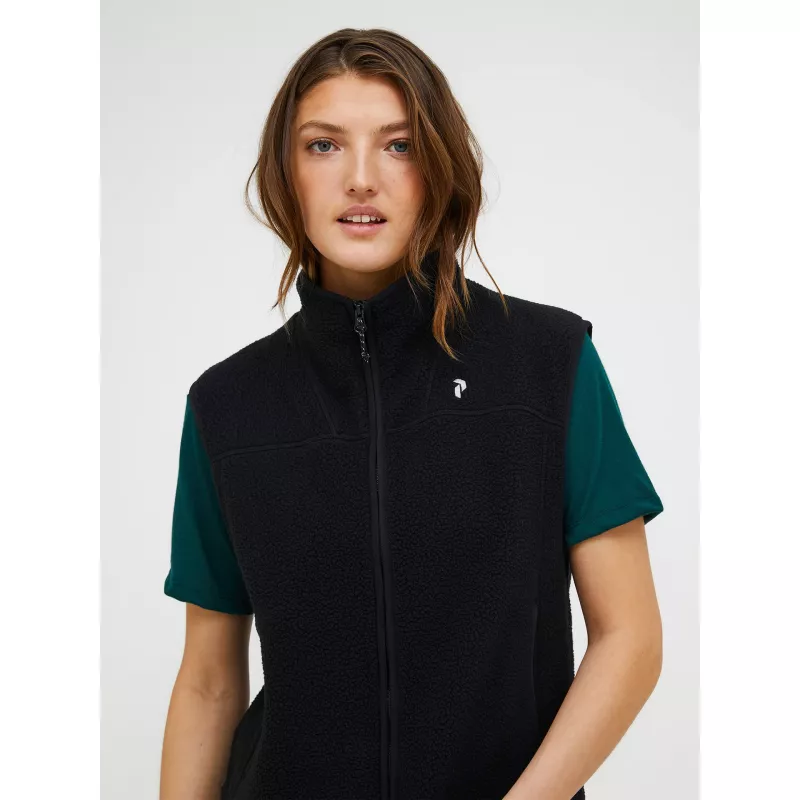 Peak Performance Womens Naturerush Pile Vest Black