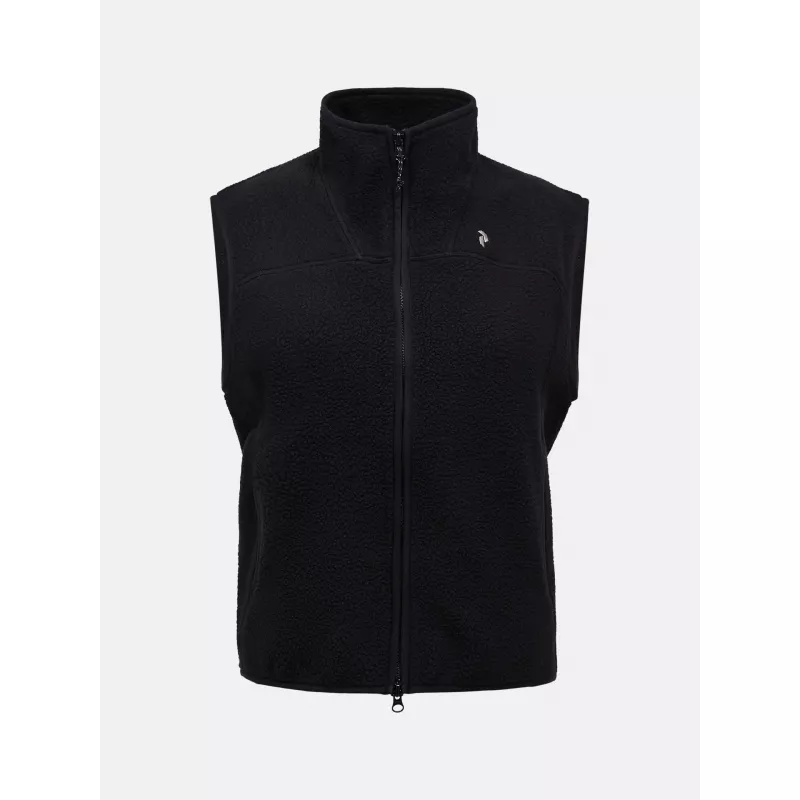 Peak Performance Womens Naturerush Pile Vest Black - Bilde 4