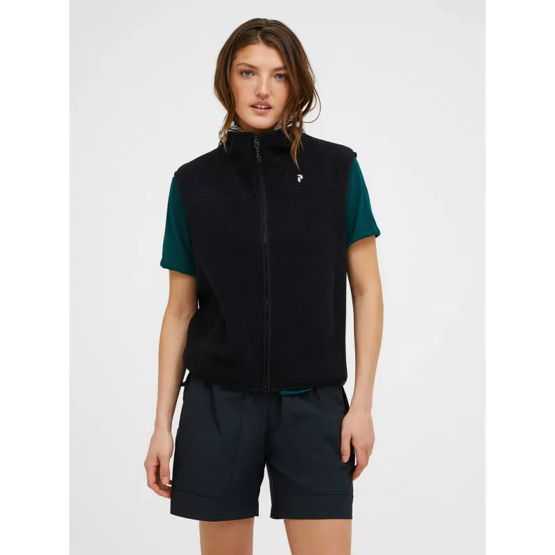 Peak Performance Womens Naturerush Pile Vest Black - Bilde 7