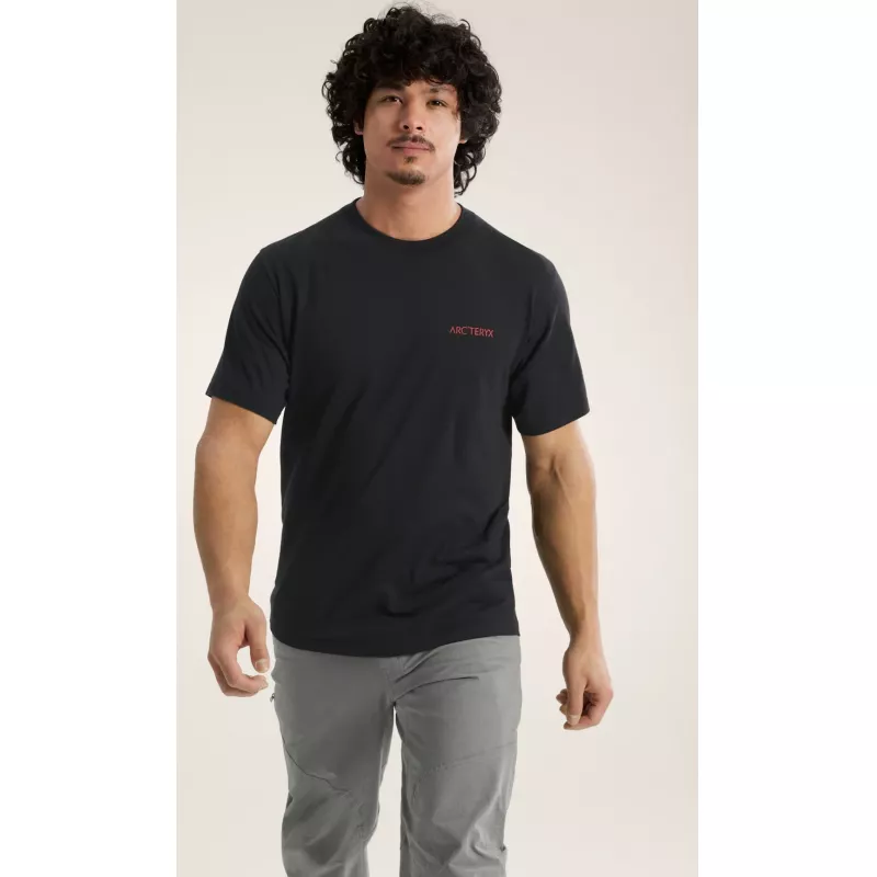 Arc'teryx Kragg SL Cotton Blurred Bird SS Mens Black/Dynasty - Bilde 3