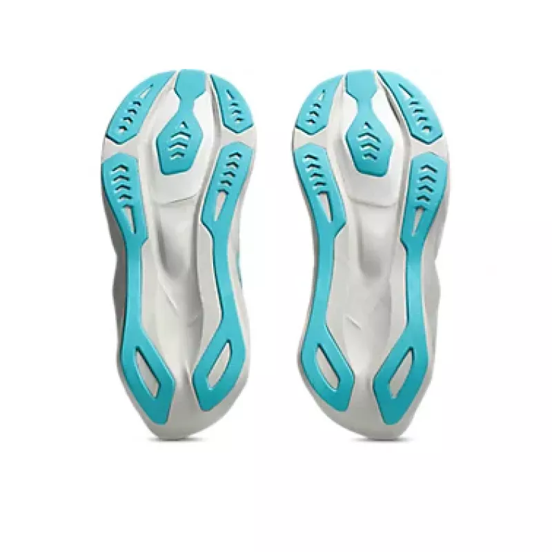 Asics Novablast 6 Womens Soft Oat/Energy Aqua - Bilde 3