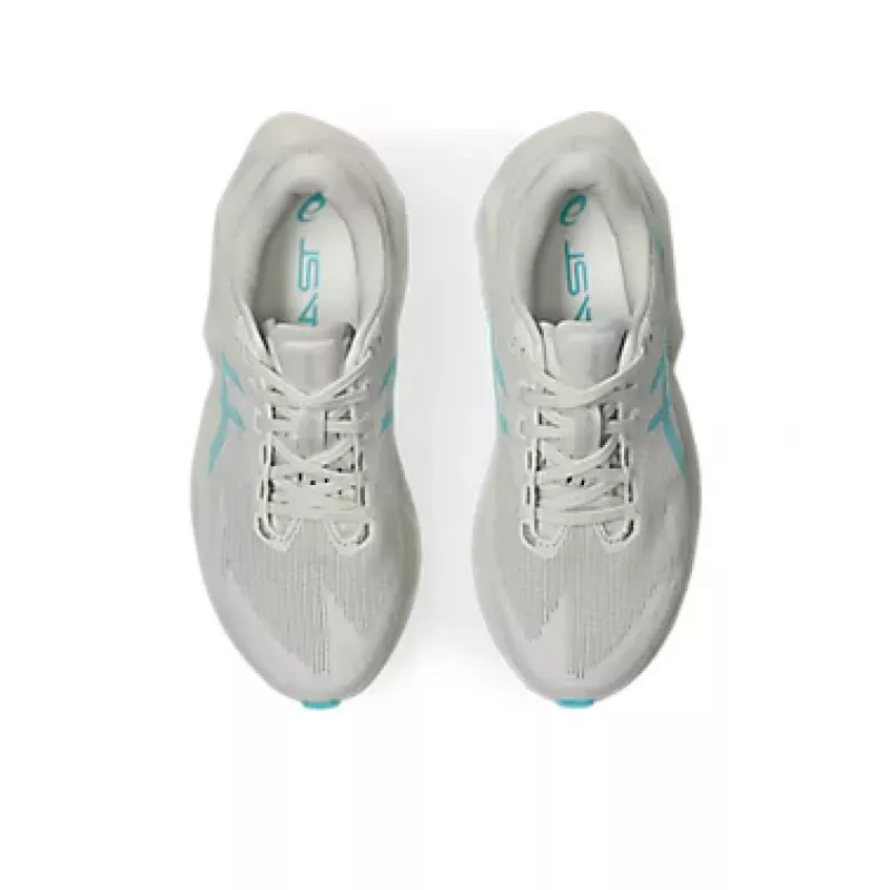 Asics Novablast 6 Womens Soft Oat/Energy Aqua - Bilde 4