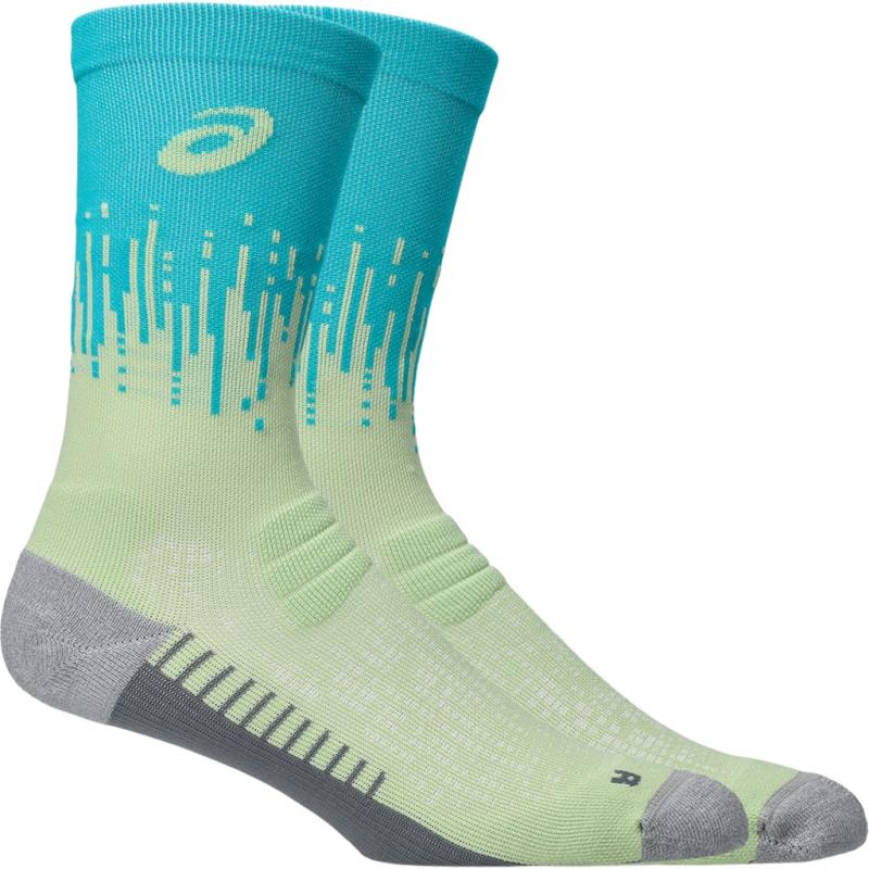 Asics Performance Run Sock Crew Illuminate Yellow/Foggy Teal