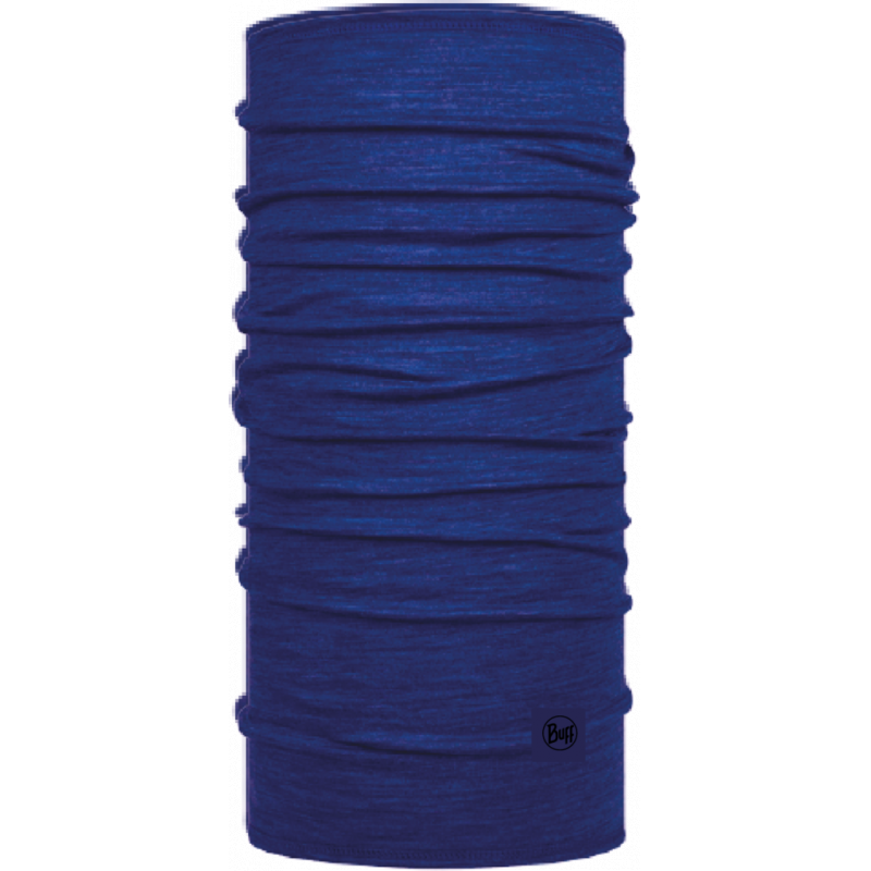 Buff Hals Lightweight Merino Wool Junior Solid Cobalt Solid C