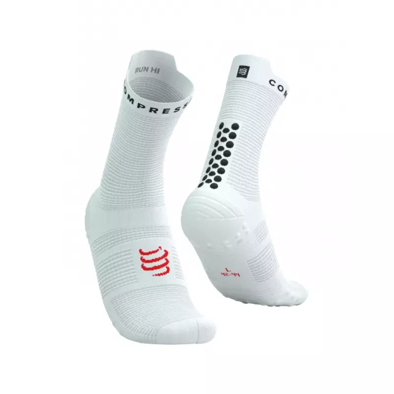 Compressport PRO RACING SOCKS V4.0 RUN HIGH White/Black