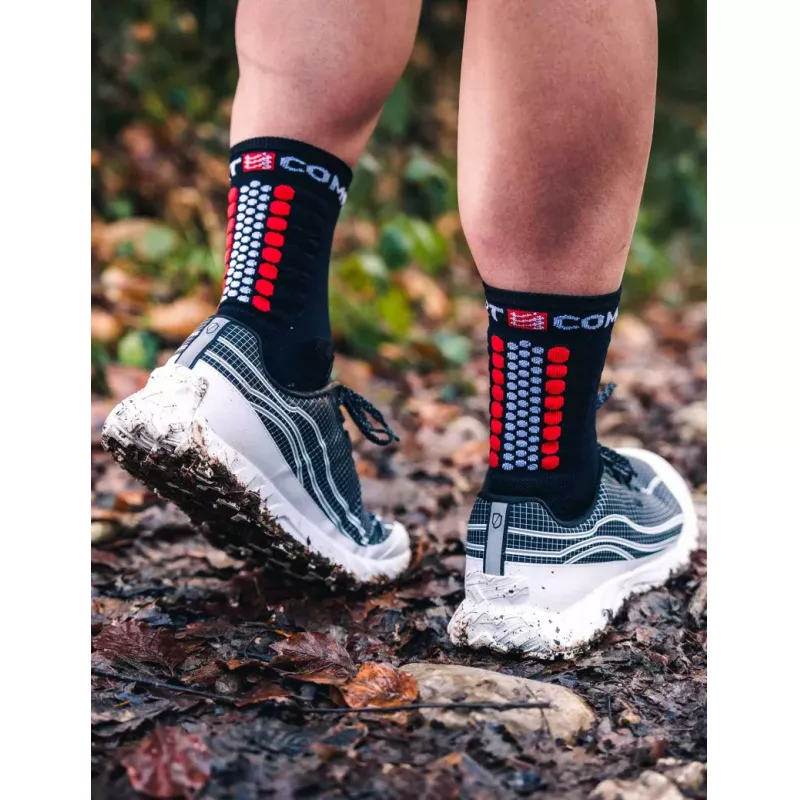 Compressport ULTRA TRAIL SOCKS V2.0 Black/Red - Bilde 2