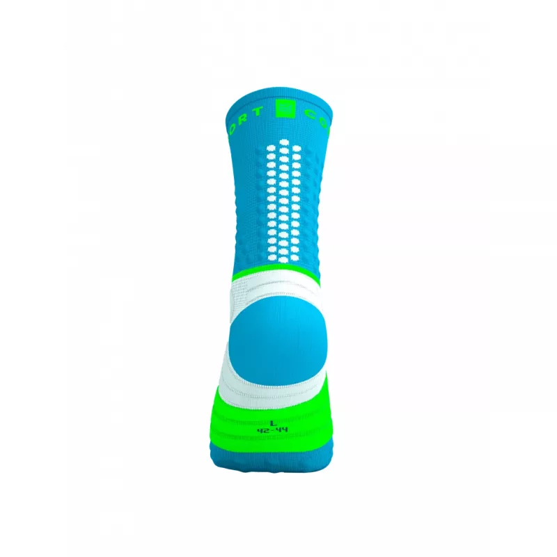 Compressport ULTRA TRAIL SOCKS V2.0 Norse Blue/Neon Green - Bilde 8