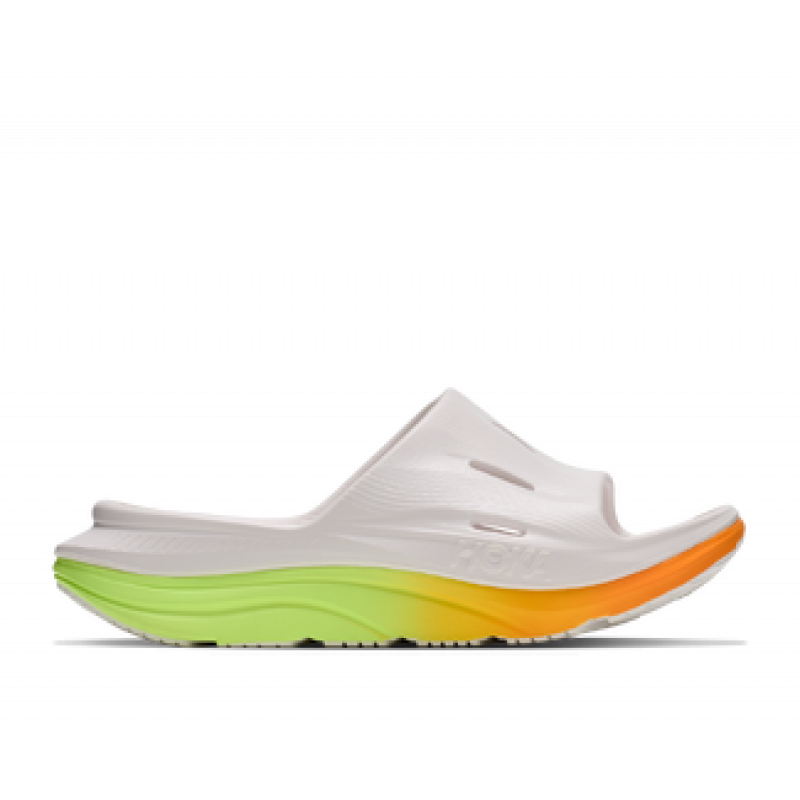 Hoka Ora Recovery Slide 3 Unisex White/Neon Yuzu