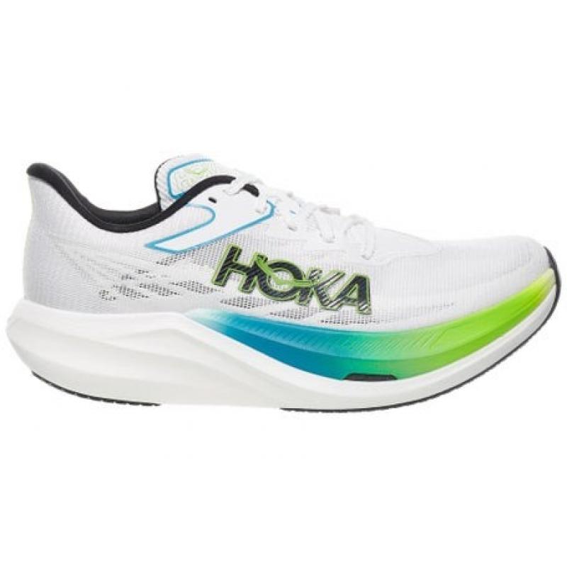 Hoka Rocket X 3 Unisex Frost/Electric Lime