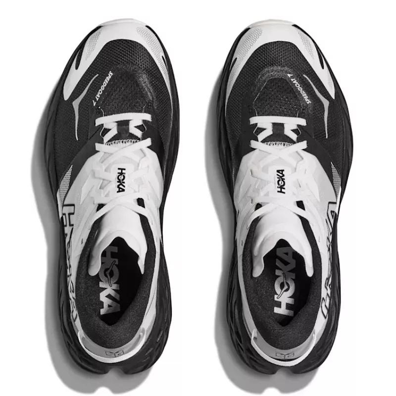 Hoka Speedgoat 7 Mens Black/White - Bilde 4
