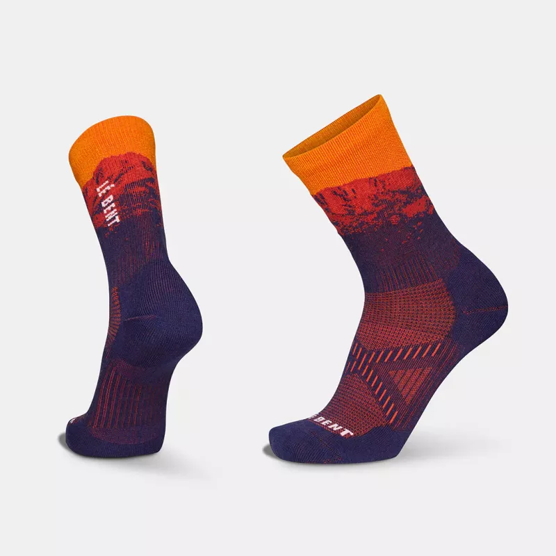 LeBent Micky Graglia Pro Series Zero Cushion 3/4 Crew Sock Iris