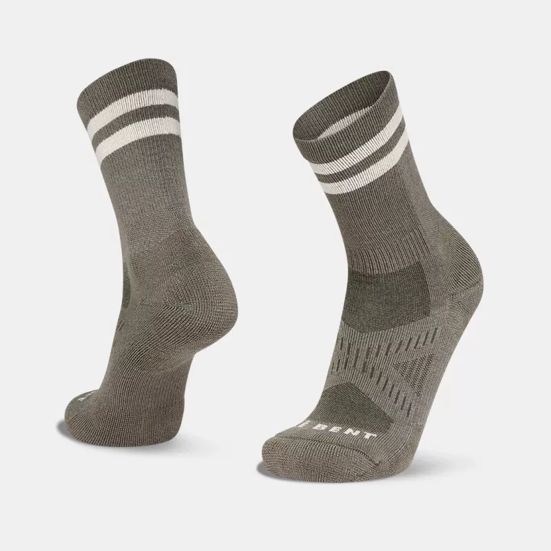 LeBent Targeted Cushion Legacy 3/4 Crew Sock Alpine Ash